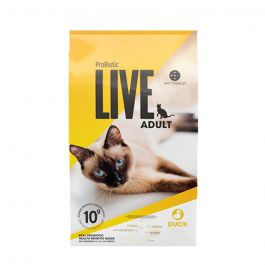 Image showcasing ProBiotic Live Duck Adult Dry Cat Food | Petzone UAE