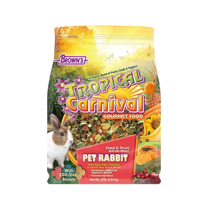 Tropical Carn Rabbit Brown's Tropical Carnival Rabbit Food - 4.54 Kg