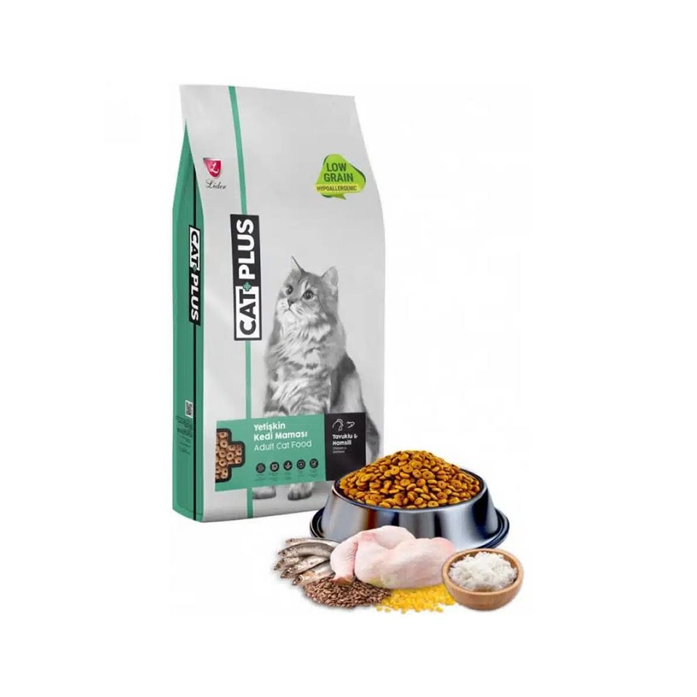 Cat Plus Chicken and Anchovy Adult Cat Dry Food | Petzone KSA Cat Plus Chicken and Anchovy Adult Cat Dry Food | Petzone KSA