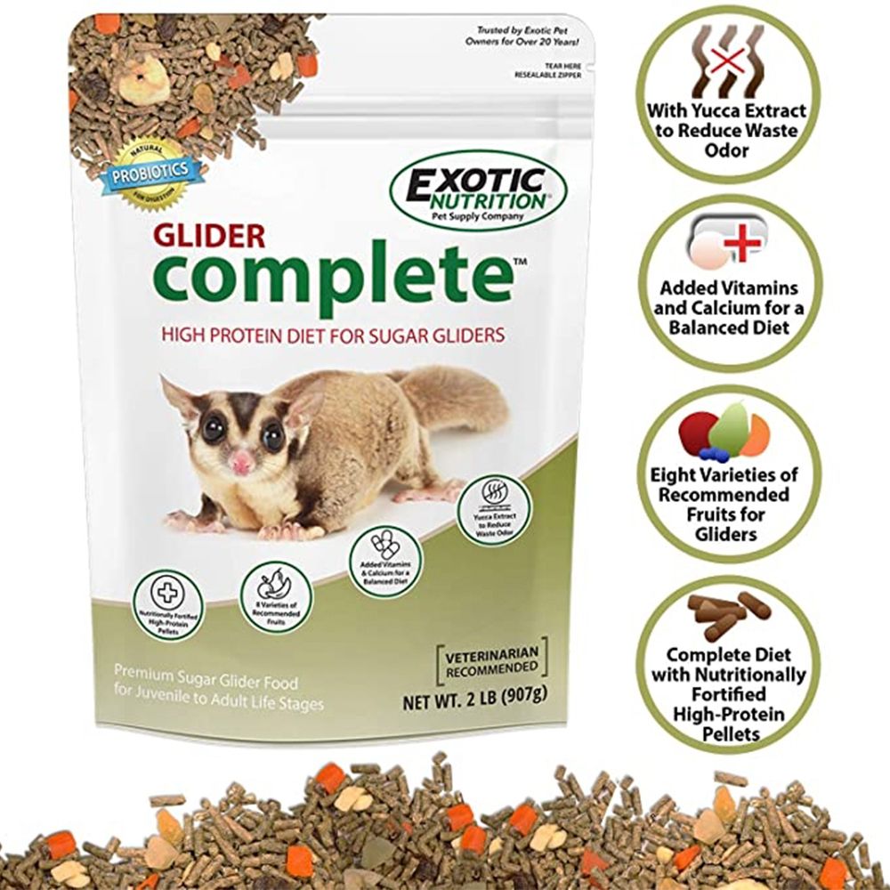Exotic Nutrition Glider Complete Sugar Glider Food | Petzone Kuwait