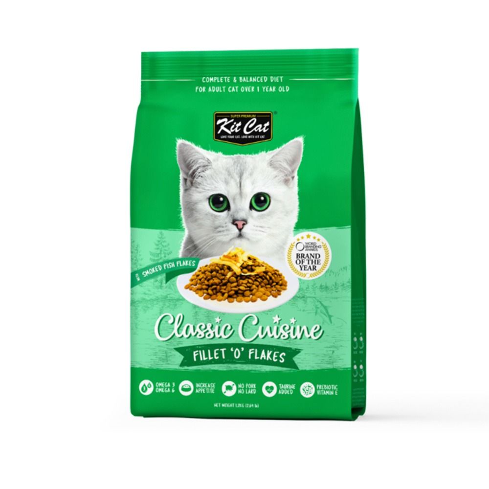 Kit Cat Fillet O Flakes Cat Dry Food - 1.2 Kg | Petzone Kuwait