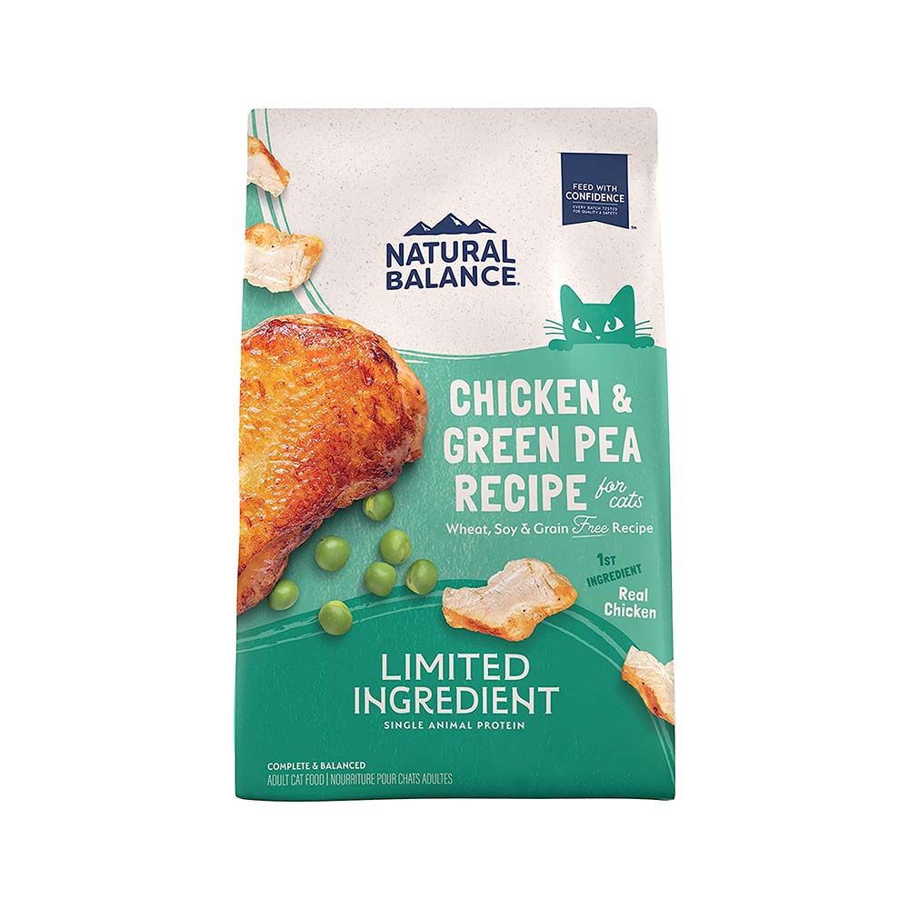 Image result for Natural Balance Grain Free Chicken and Green Pea Formula Cat Dry Food ...